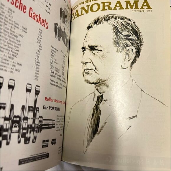 Porsche Panoramic Hardcover Bounded Magazines Vintage 1972 JAN-Dec  PCA - Picture 15 of 15